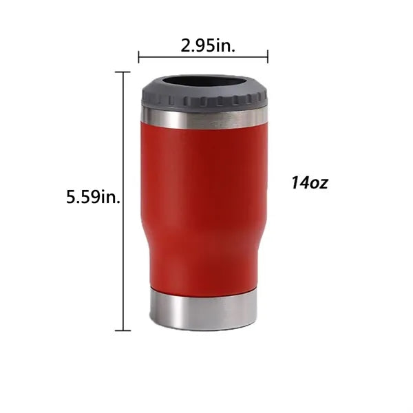 14 oz Insulated Stainless Steel Beer Mug with Bottle Opener