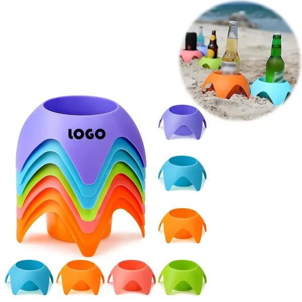 Stackable Gear Cup Holder Beach Sand Coasters