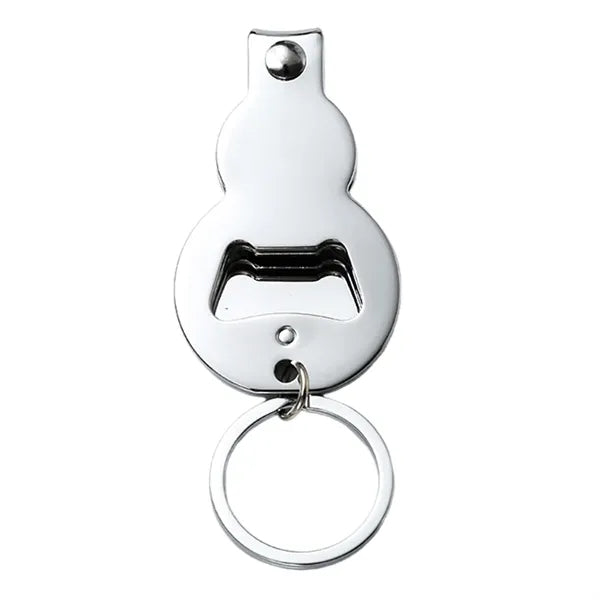 3-in-1 Gourd Shape Nail Clipper with Opener Keychain