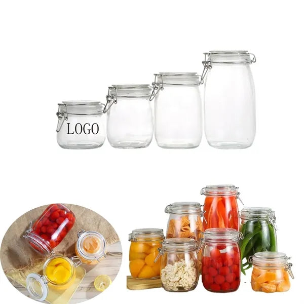 Transparent Sealed Honey Glass Jar