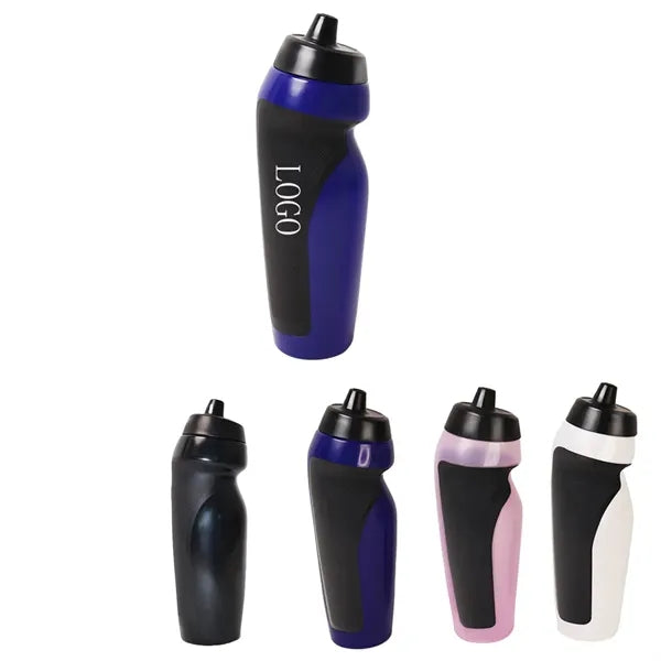 Black Squeeze Nozzle Cycling Water Bottle