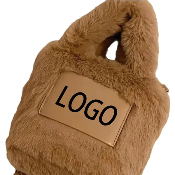 Fashion Hundred Plush Small Bag Bucket Single Shoulder