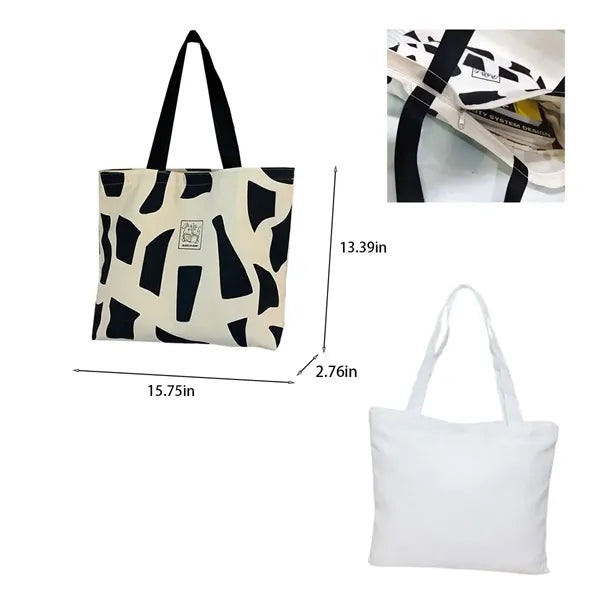 Canvas Bag Commuter Large Capacity Shoulder Class Load Book
