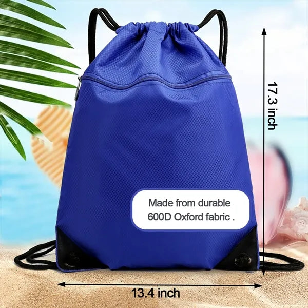 600D Polyester Drawstring Backpack