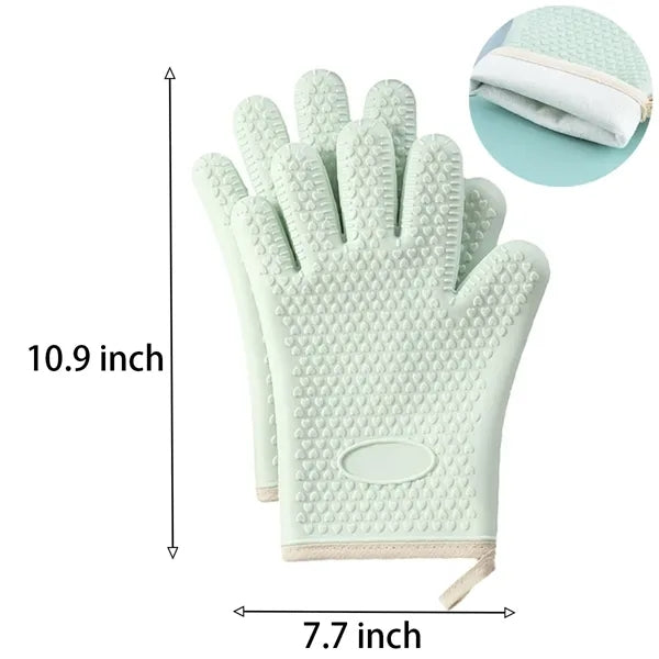 Heat Resistant Silicone Oven Mitts