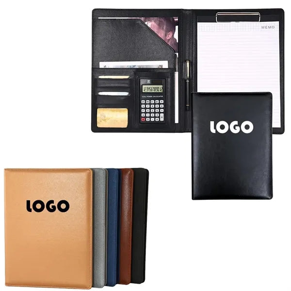 A4 PU Leather Multi-Function File Folder