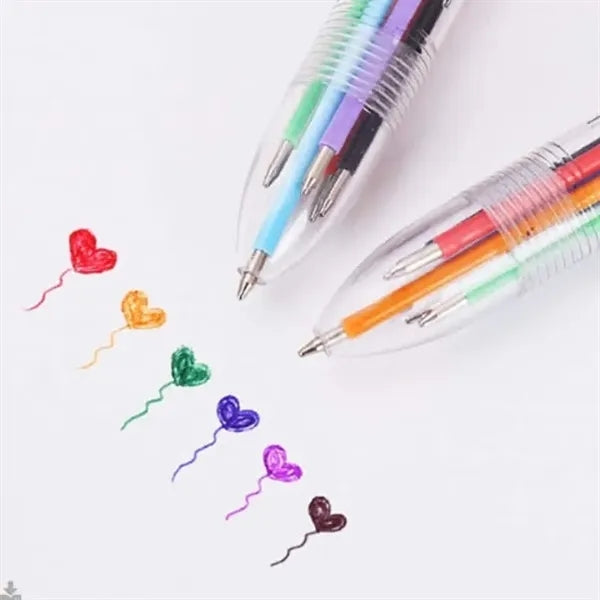 Multicolor 6-in-1 Ballpoint Pens