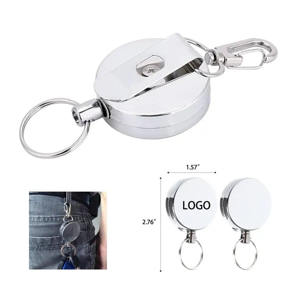 4cm Full Metal Wire Rope Retractable Buckle