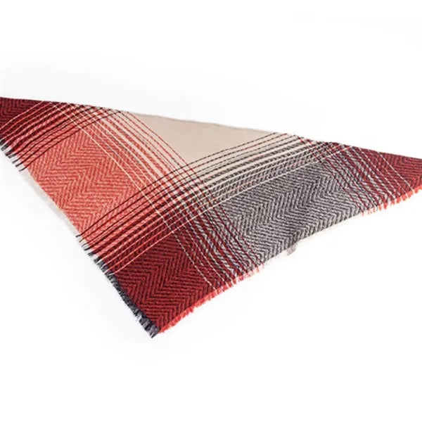 Classic tassel tartan plaid warm thick shawl scarf