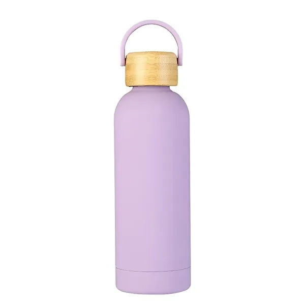 17oz Insulated Narrow Mouth Sports Flask Cola Shape with Lid