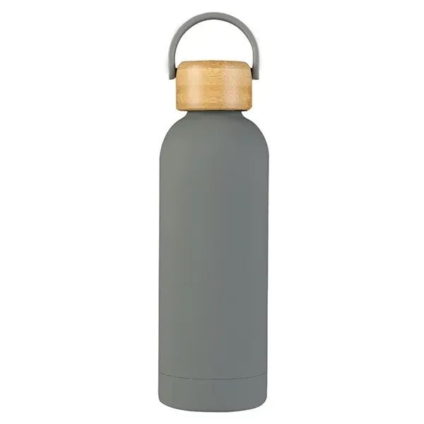500ml Stainless Steel Sports Water Bottle with Bamboo Lid