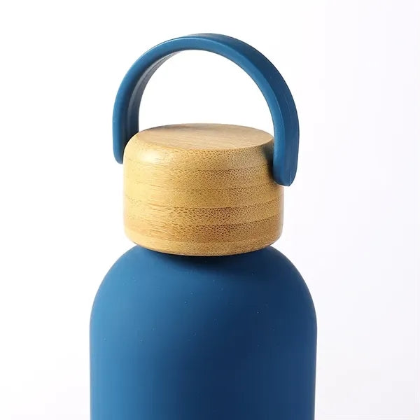 17oz Insulated Narrow Mouth Sports Flask Cola Shape with Lid