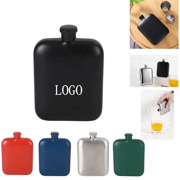 6oz Matte Stainless Steel Wine Bottle