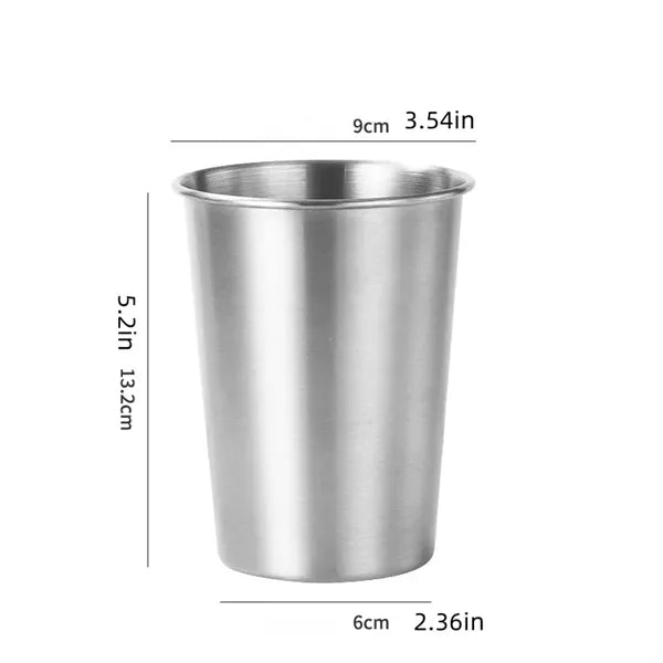 12oz 16oz Stainless Steel Cups Pint Tumbler