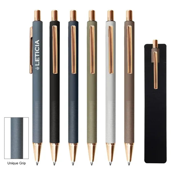 Rose golden metal ball point pen