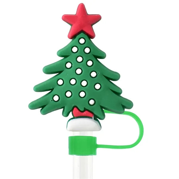 Christmas Straw Cover Cap