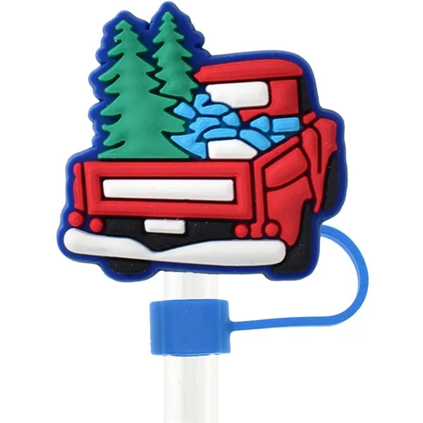 Christmas Straw Cover Cap