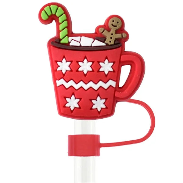 Christmas Straw Cover Cap