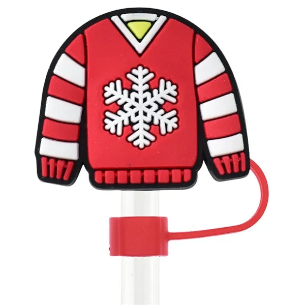 Christmas Straw Cover Cap