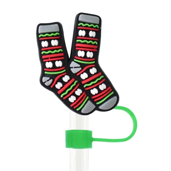 Christmas Straw Cover Cap
