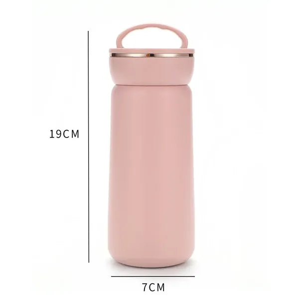 380ml Stainless Steel Insulated Flask with Handle Lid