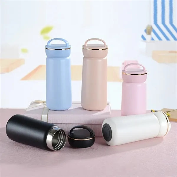 380ml Stainless Steel Insulated Flask with Handle Lid