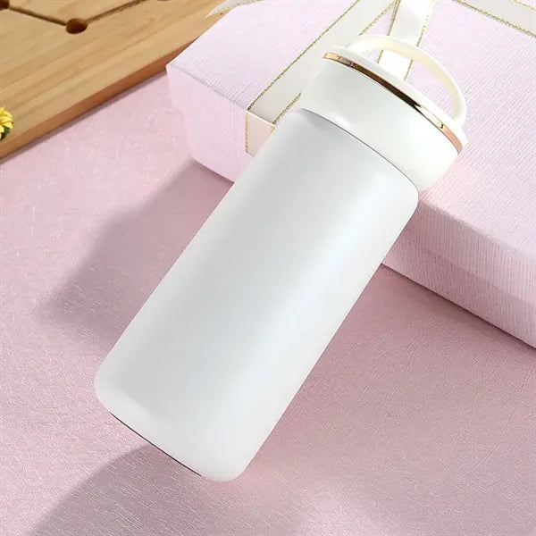 380ml Stainless Steel Insulated Flask with Handle Lid