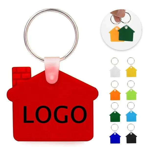 House Shaped Silicone Keychain