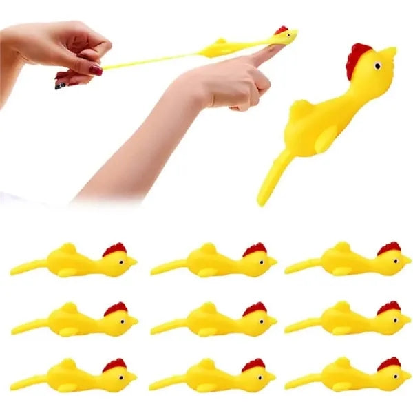 Funny Slingshot Chicken Flying Finger Toys