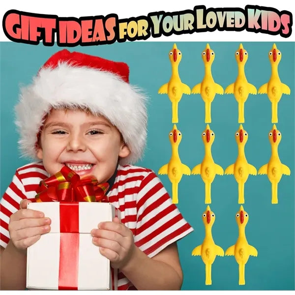 Funny Slingshot Chicken Flying Finger Toys