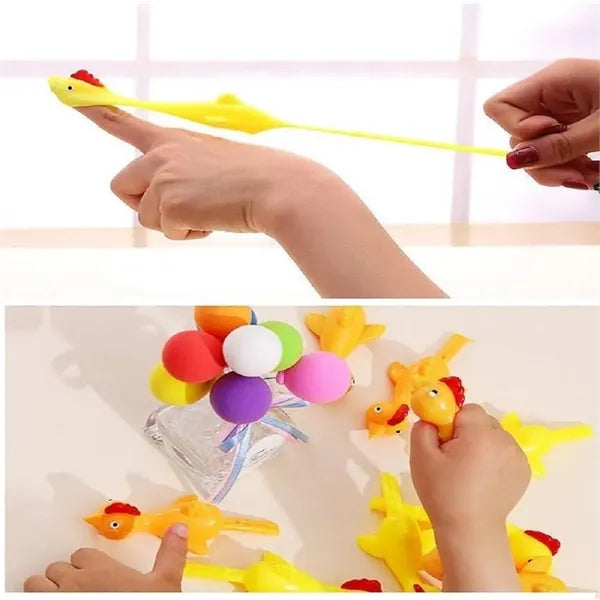 Funny Slingshot Chicken Flying Finger Toys