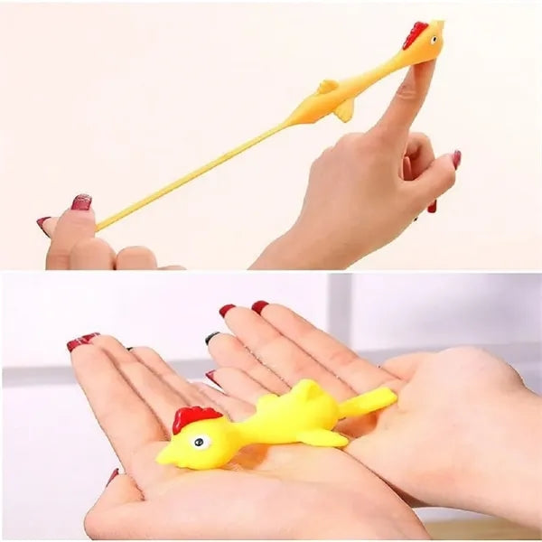 Funny Slingshot Chicken Flying Finger Toys