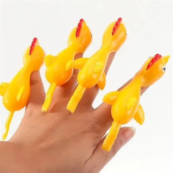 Funny Slingshot Chicken Flying Finger Toys
