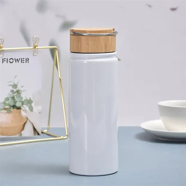 500ml Vacuum Insulated Flask with Bamboo Lid