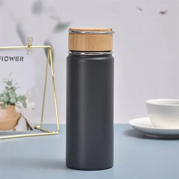 500ml Vacuum Insulated Flask with Bamboo Lid