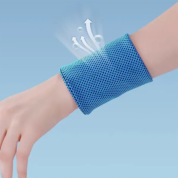 Ice Silk Cool Sweat-Absorbing Sports Wristband
