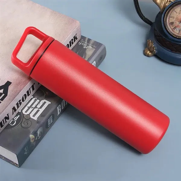 600ml Stainless Steel Water Bottle with Handle Lid