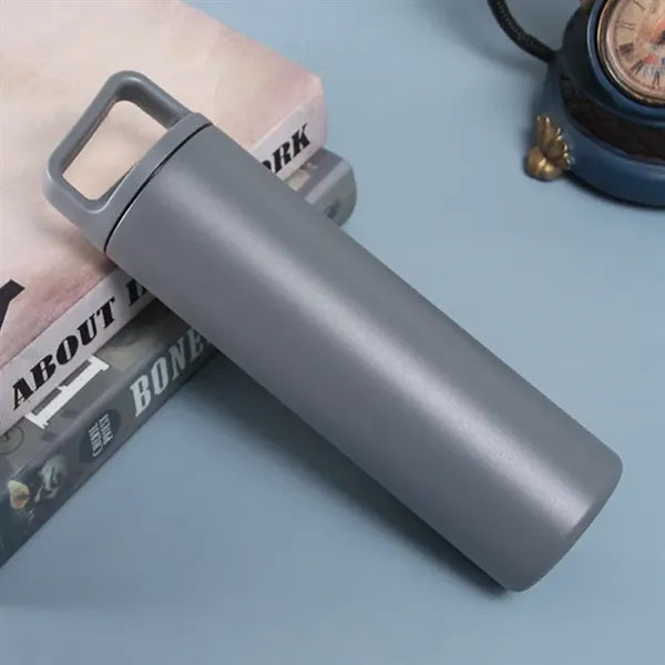 600ml Stainless Steel Water Bottle with Handle Lid