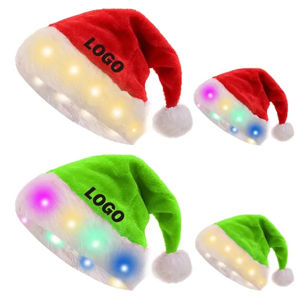 Lighted Christmas Santa Hat