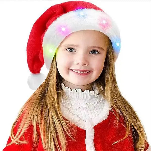 Lighted Christmas Santa Hat
