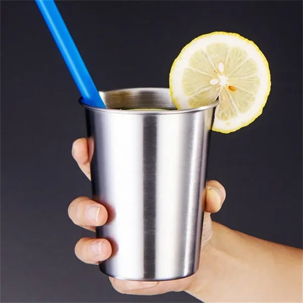 10 Oz. Stainless Steel Pint Cup Drinking Glasses