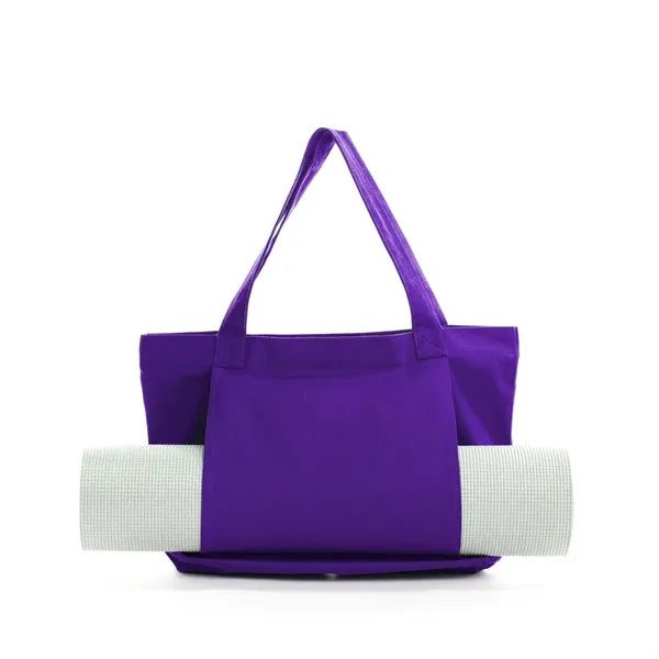 Canvas Tote Bag with Yoga Mat Carrier Sleeve