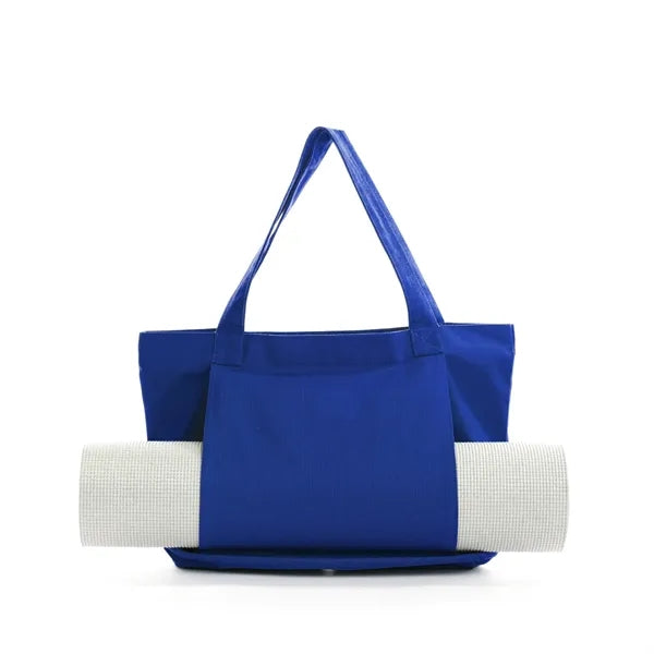 Canvas Tote Bag with Yoga Mat Carrier Sleeve
