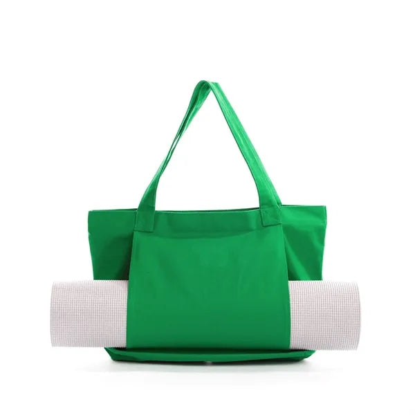 Canvas Tote Bag with Yoga Mat Carrier Sleeve