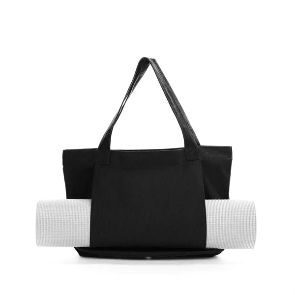 Canvas Tote Bag with Yoga Mat Carrier Sleeve