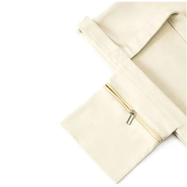 Canvas Tote Bag with Yoga Mat Carrier Sleeve