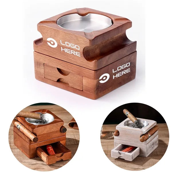 Double Layer Detachable 4 Slots Cigar Ashtray
