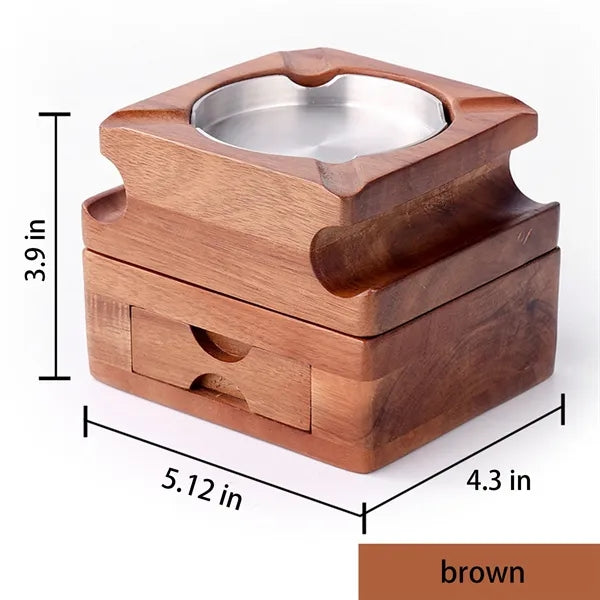 Double Layer Detachable 4 Slots Cigar Ashtray