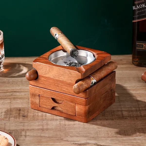 Double Layer Detachable 4 Slots Cigar Ashtray
