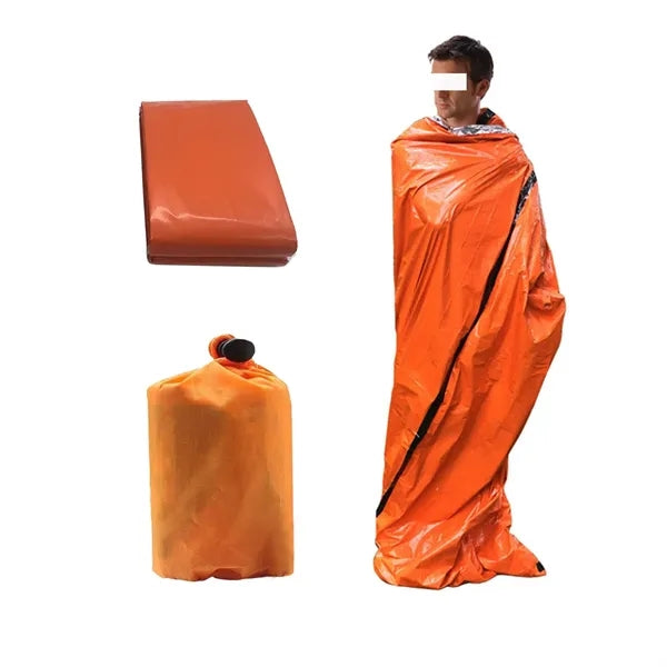 Compact Emergency Sleeping Bag With Carrying Pouch